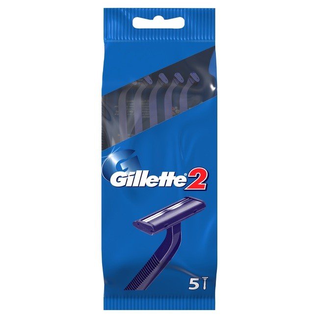 Одноразовые станки Gillette 2 (5 штук) - фото2
