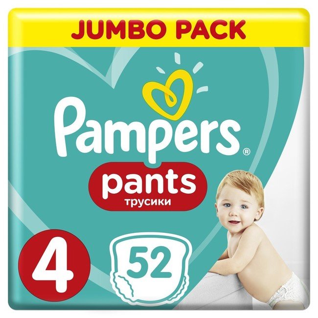 Трусики Pampers Pants 4 (52 штуки) - фото