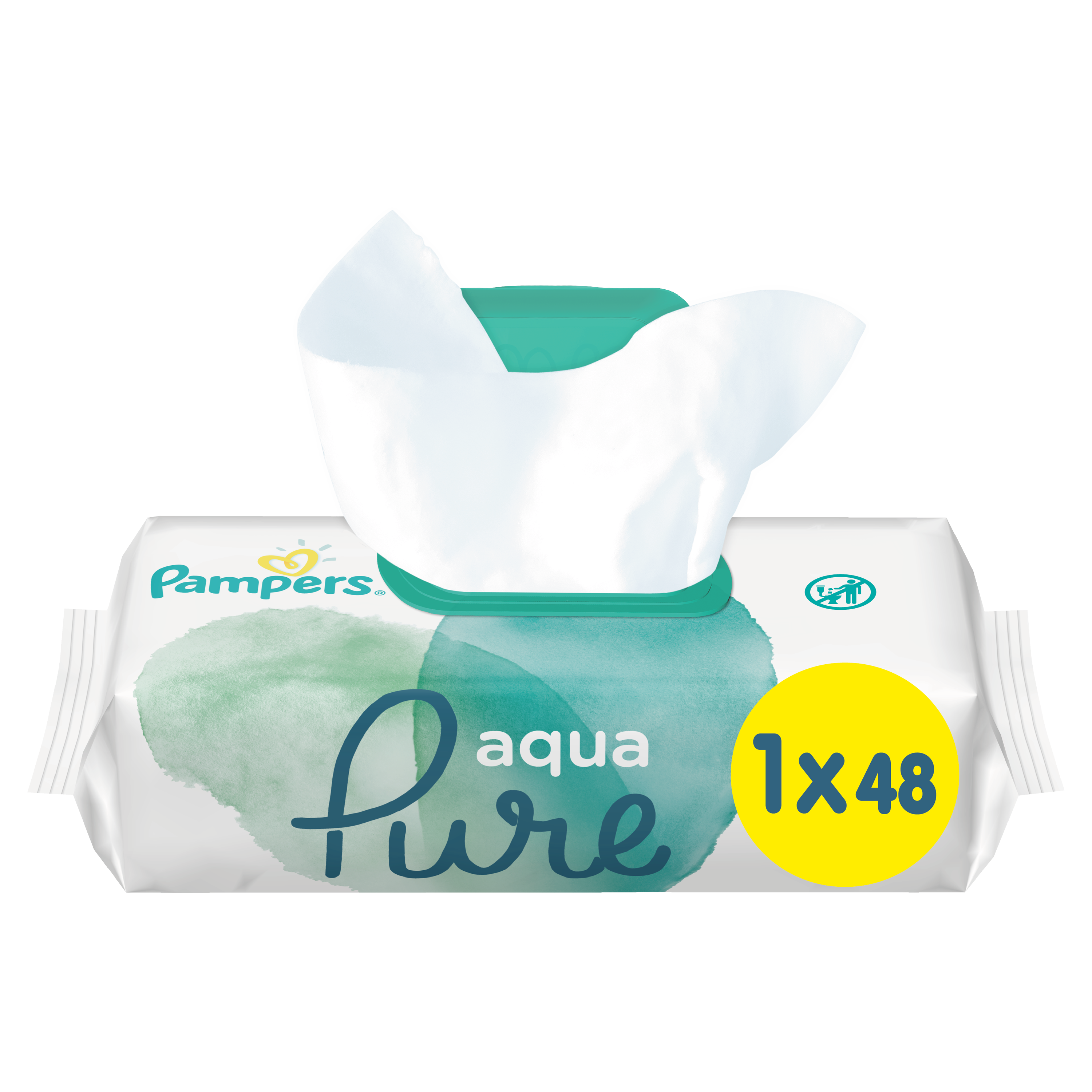 Детские влажные салфетки Pampers aqua Pure 96 штук - фото3