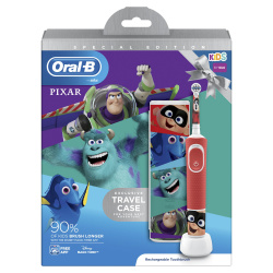 Электрическая зубнaя щеткa Braun Oral-B Kids Pixar (D100.413.2KX) + дорожный чехол - фото2