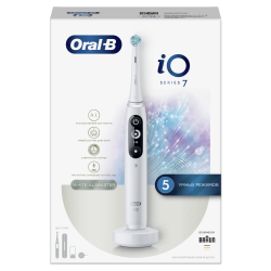 Электрическая зубная щетка Braun Oral-B iO 7 White Alabaster - фото