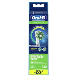 Насадка для зубной щетки Braun Oral-B Cross Action (4 шт.) - фото