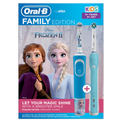 Набор Oral-B Family Edition Pro 1 700 + Kids «Холодное Сердце» - фото