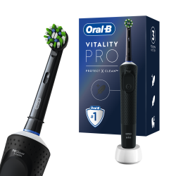Электрическая зубнaя щеткa Braun Oral-B Vitality Pro D103.413.3 Cross Action Protect X Clean Black - фото2