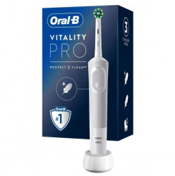 Электрическая зубнaя щеткa Braun Oral-B Vitality Pro D103.413.3 Cross Action Protect X Clean White - фото