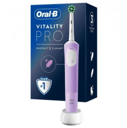Электрическая зубнaя щеткa Braun Oral-B Vitality Pro D103.413.3 Cross Action Protect X Clean Lilac - фото