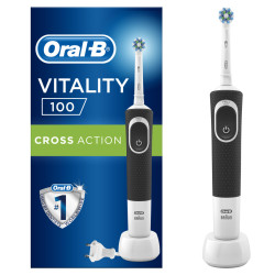 Электрическая зубная щетка Oral-B Vitality D100, черная - фото