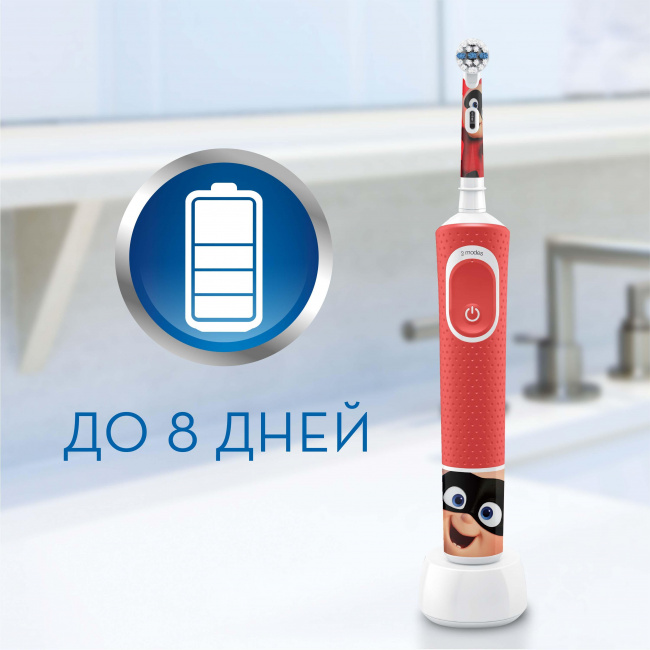 Электрическая зубнaя щеткa Braun Oral-B Kids Pixar (D100.413.2KX) + дорожный чехол - фото6