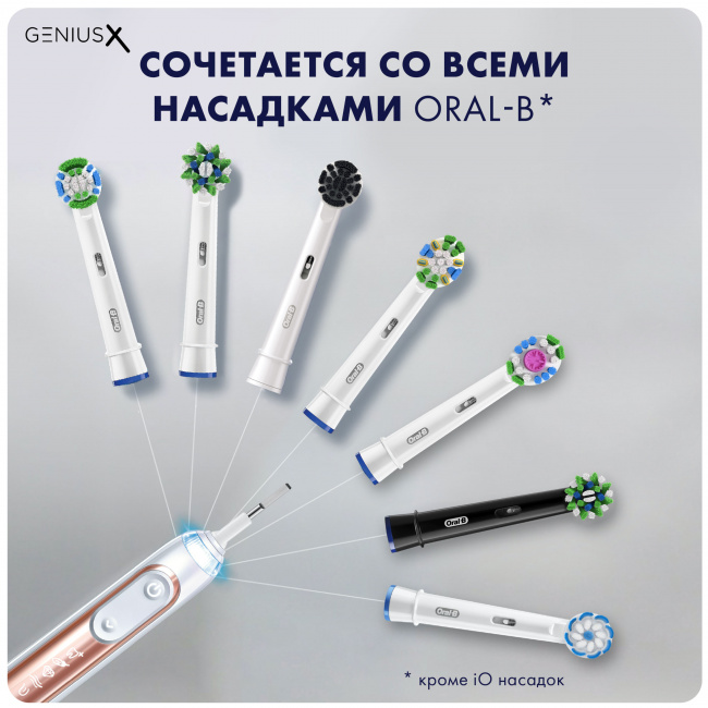 Электрическая зубная щетка Braun Oral-B Genius X Rose Gold D706.513.6 - фото9