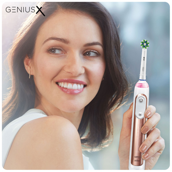 Электрическая зубная щетка Braun Oral-B Genius X Rose Gold D706.513.6 - фото10