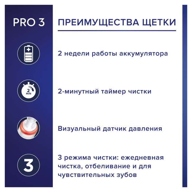 Электрическая зубная щетка Oral-B Pro 3  - фото3