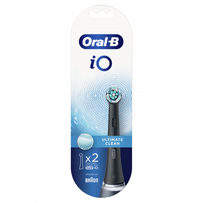 Oral-B iO Ultimate Clean Black (2 штуки) - фото