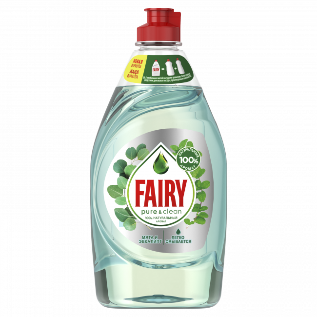 Fairy Pure & Clean мята и эвкалипт 450 мл - фото