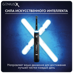 Электрическая зубная щетка Braun Oral-B Genius X Midnight Black D706.513.6 - фото4