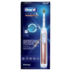 Электрическая зубная щетка Braun Oral-B Genius X Rose Gold D706.513.6 - фото