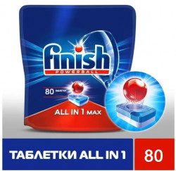 Таблетки для посудомоечной машины Finish AllinOne бесфосфатные, 80 шт - фото2