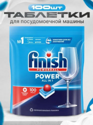 Таблетки для посудомоечной машины Finish Power, 100 шт. - фото